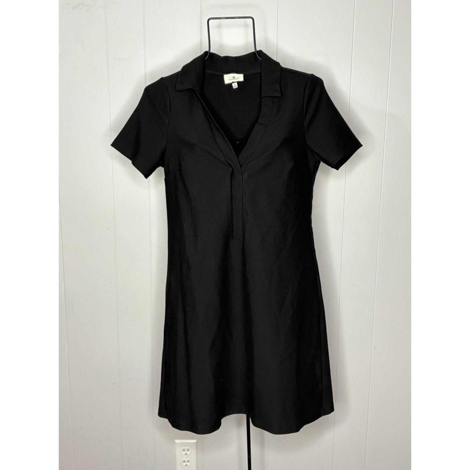 Tuckernuck Black Short Sleeve Mini Dress